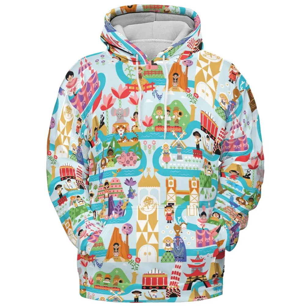 It's Small World Map All-over Print Hoodie - 2