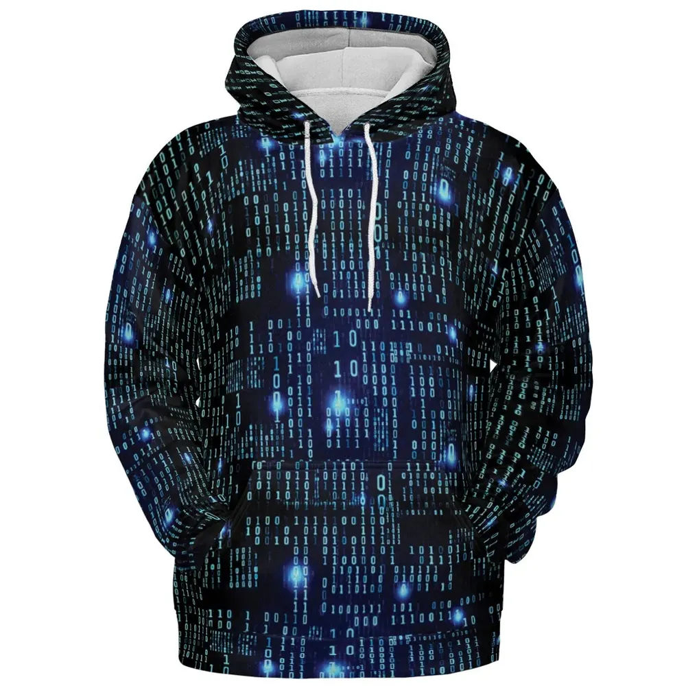 Binary Vibes All-over Print Hoodie - 2