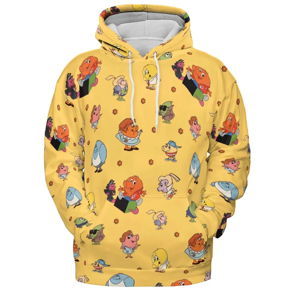 80s Arcade Game Qbert All-over Print Hoodie - 2