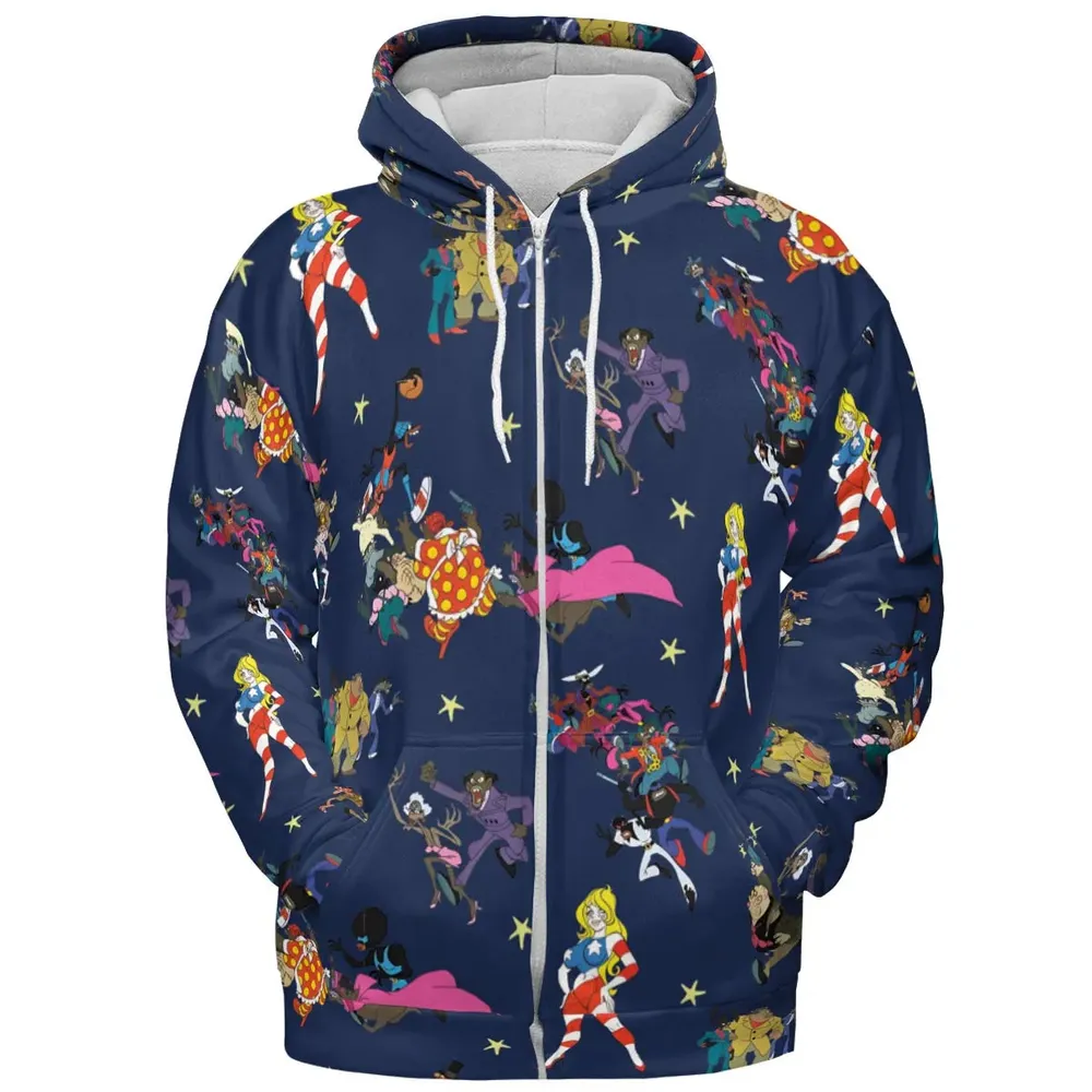 Coonskin Characters Ralph Baskin All-over Print Hoodie - 3