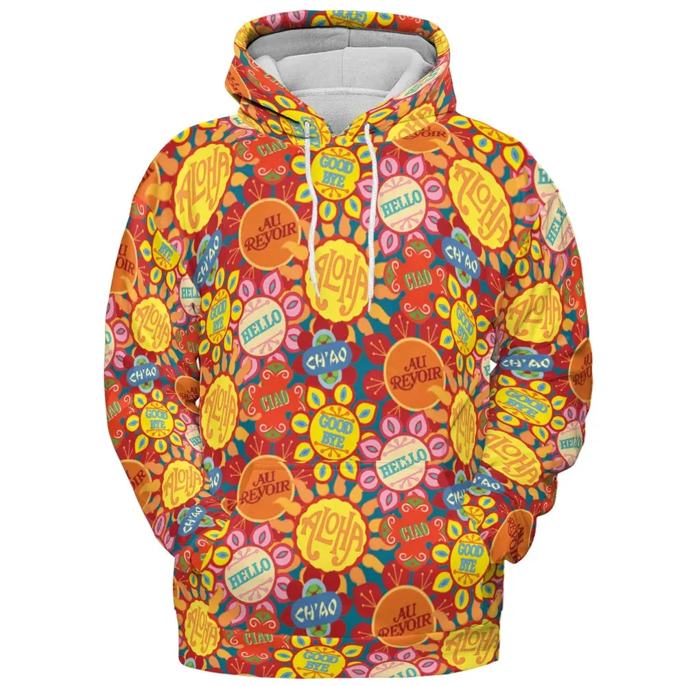 It's a Small World Flowers All-over Print Hoodie - 2