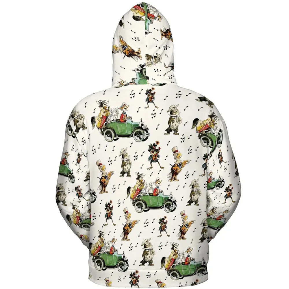 America Sings Characters All-over Print Hoodie - 4