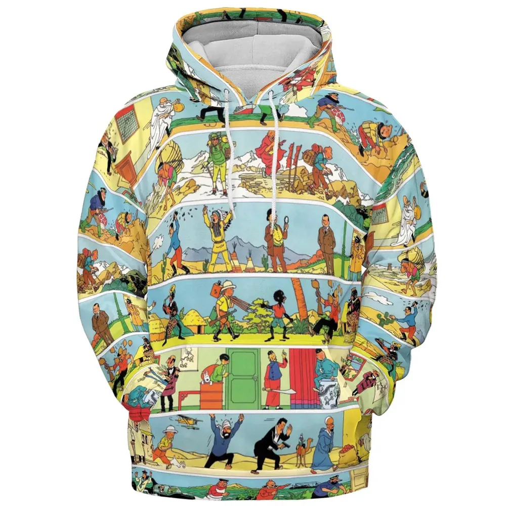 The Story Of Tintin All-over Print Hoodie - 2