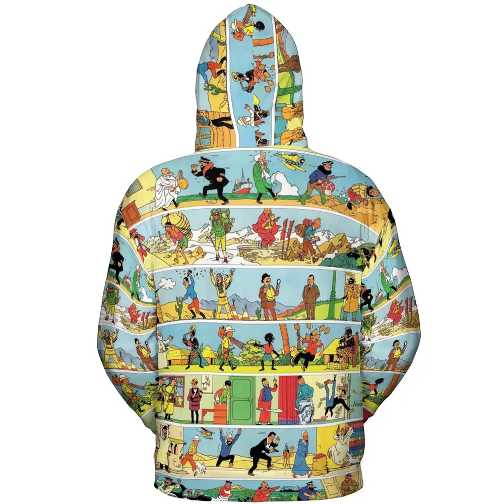 The Story Of Tintin All-over Print Hoodie - 4