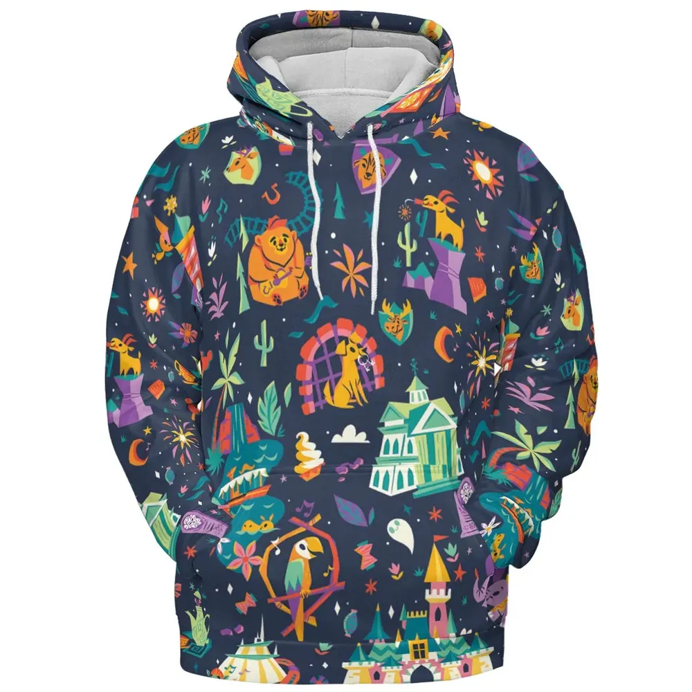 Magic Kingdom Theme All-over Print Hoodie - 2