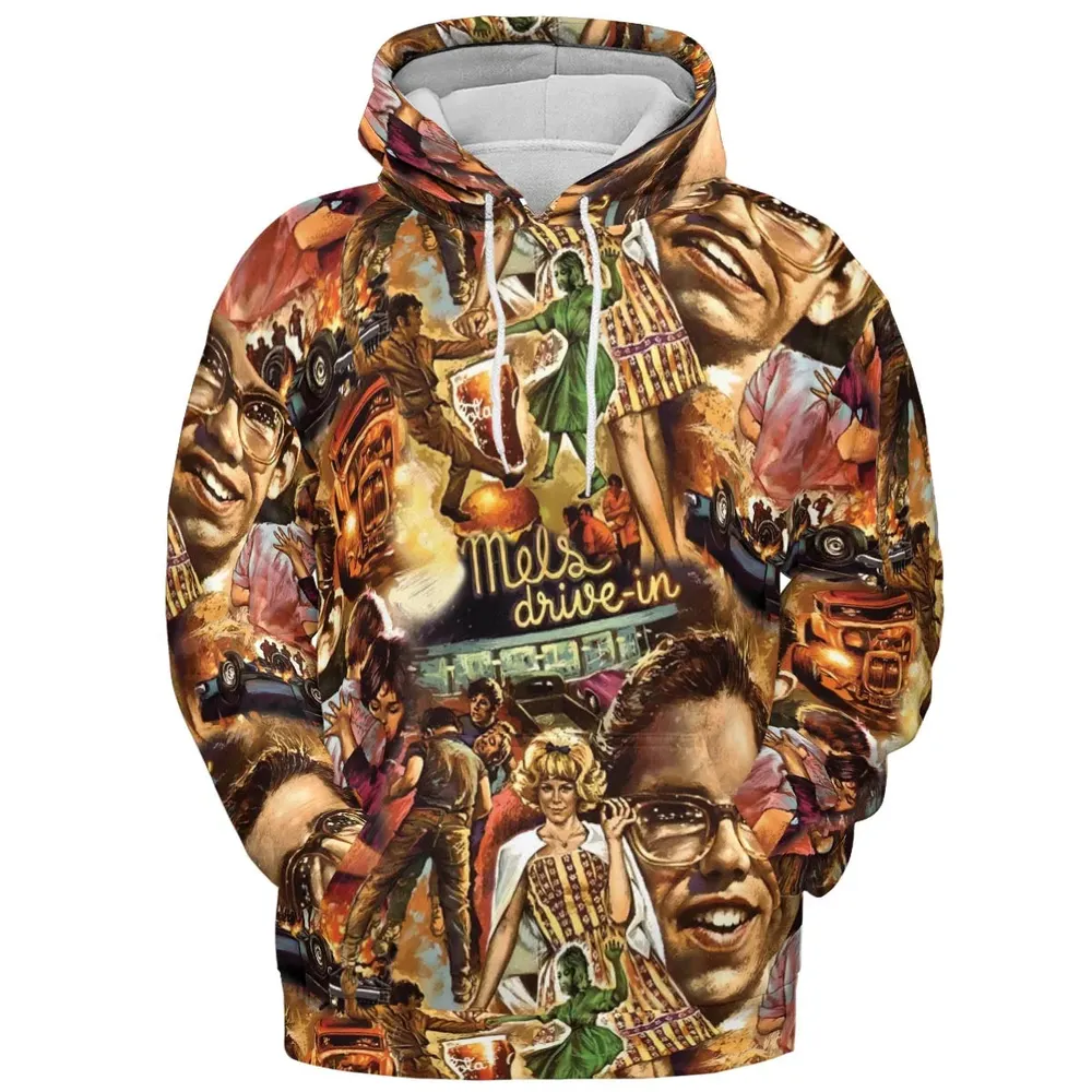 American Graffiti' cast on the movie All-over Print Hoodie - 2