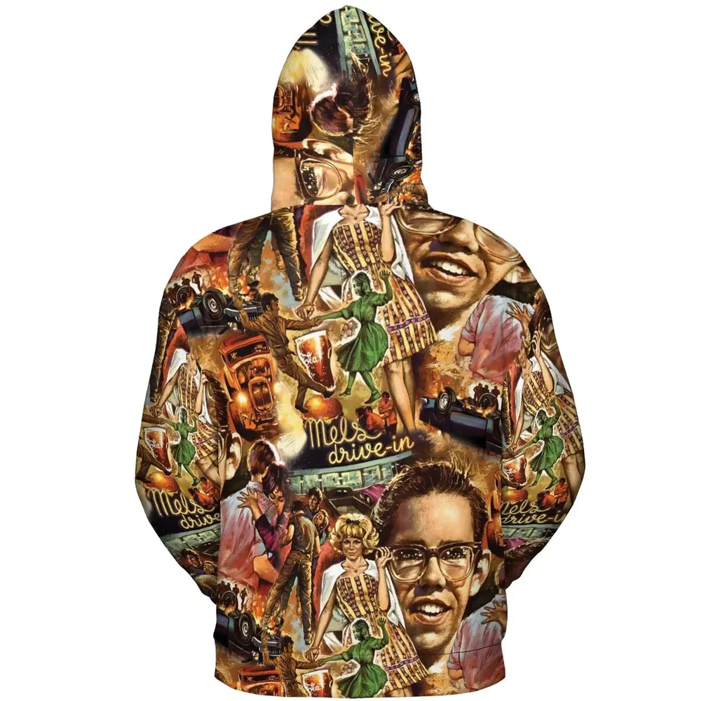 American Graffiti' cast on the movie All-over Print Hoodie - 4