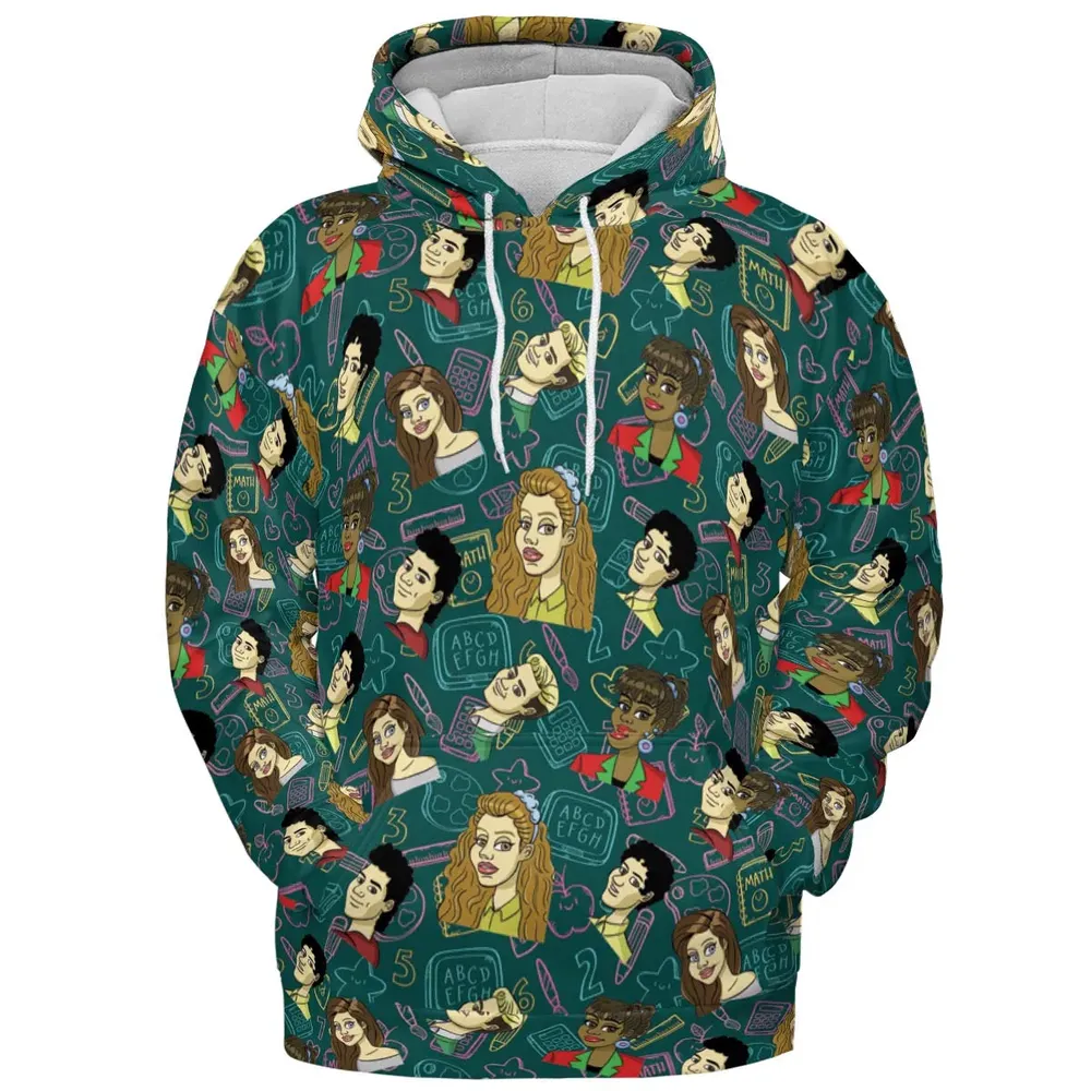Class of 93' Saved By The Bell All-over Print Hoodie - 2