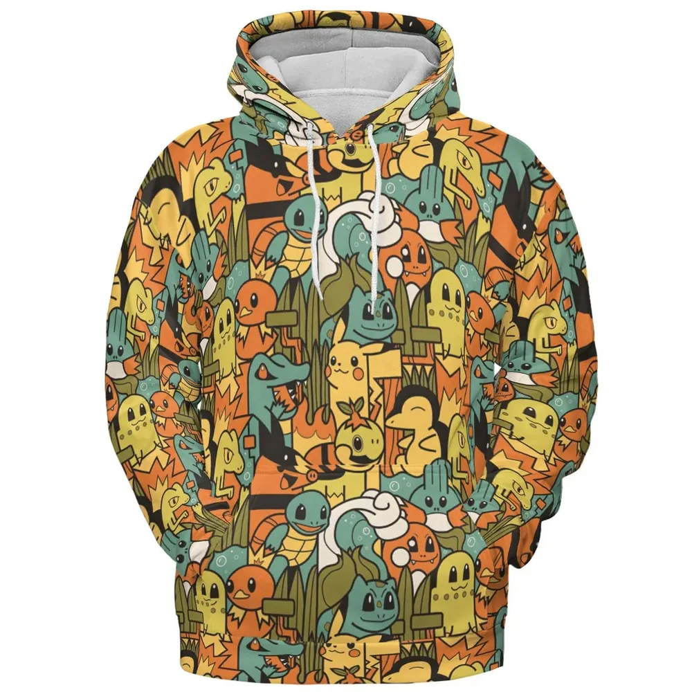 Power Starter Colors Pokemon All-over Print Hoodie - 2