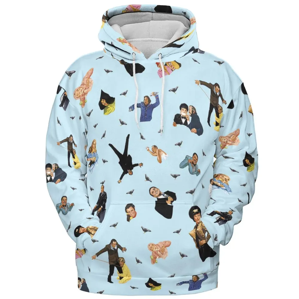 High Anxiety Characters All-over Print Hoodie - 2