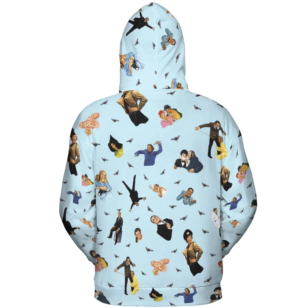 High Anxiety Characters All-over Print Hoodie - 4
