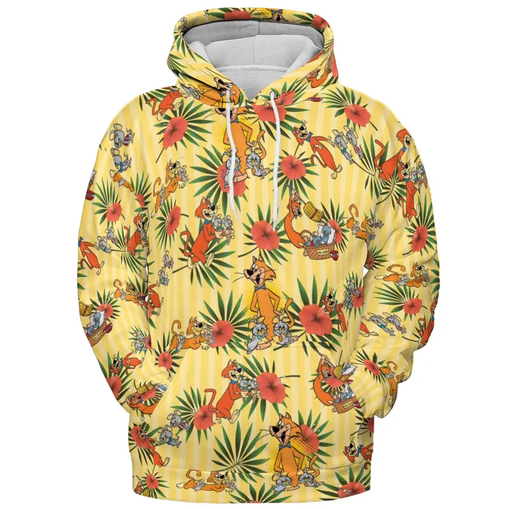 Pixie And Dixie And Mr. Jinks All-over Print Hoodie - 2