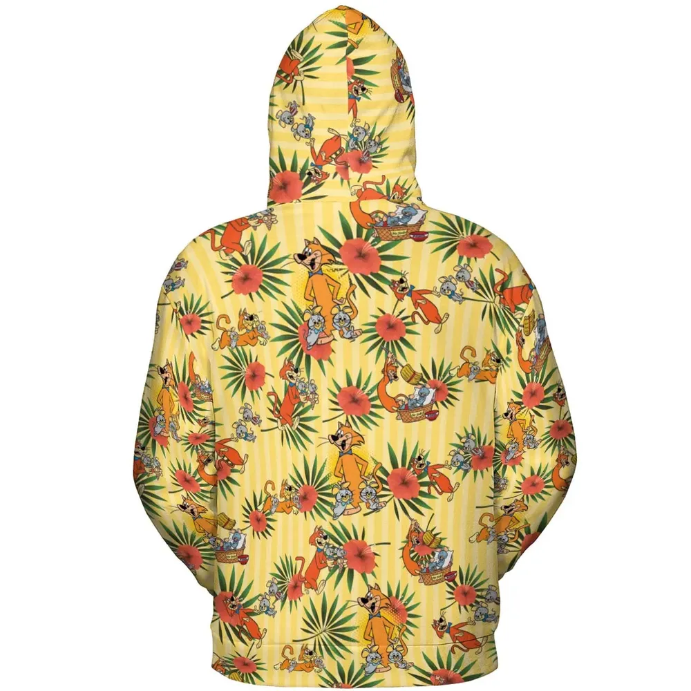 Pixie And Dixie And Mr. Jinks All-over Print Hoodie - 4