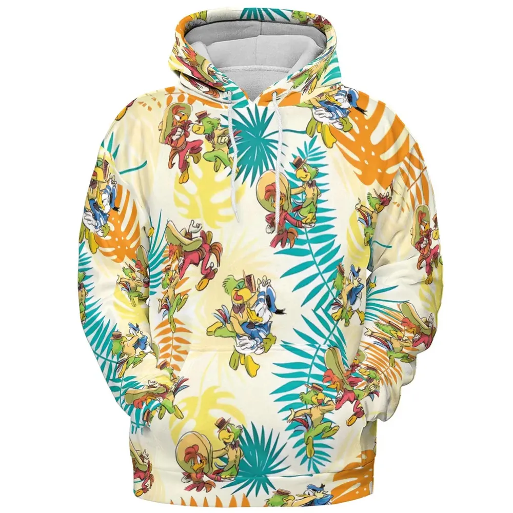 Tropical The Three Caballeros All-over Print Hoodie - 2