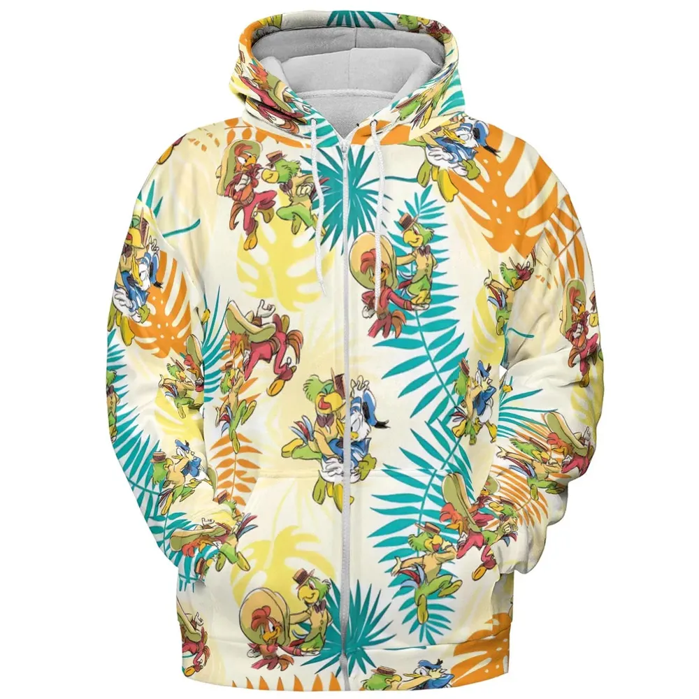 Tropical The Three Caballeros All-over Print Hoodie - 3