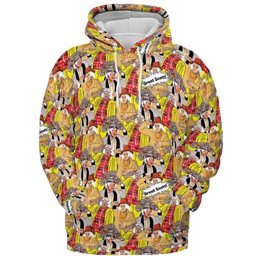 Great Scott Back to the Future All-over Print Hoodie - 2