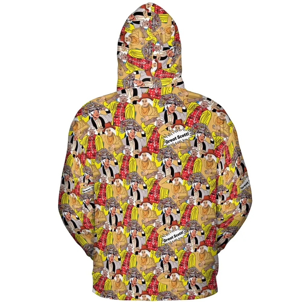 Great Scott Back to the Future All-over Print Hoodie - 4