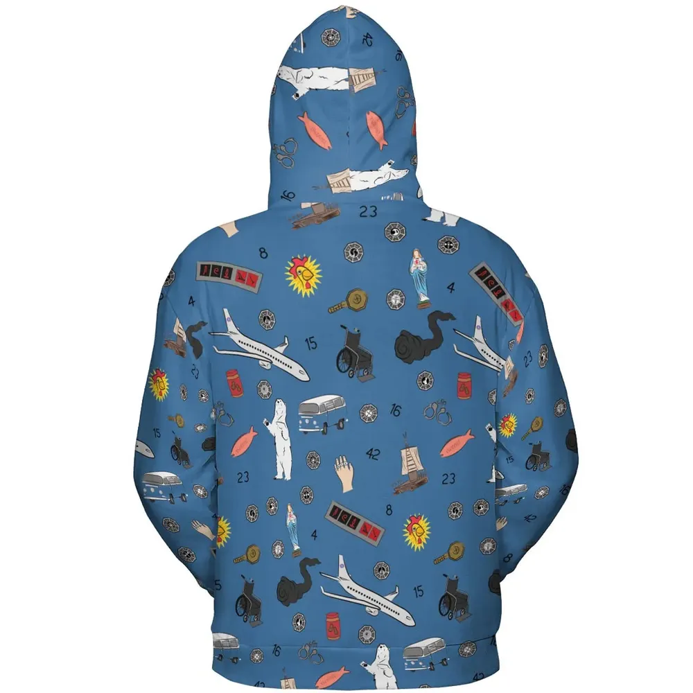 Get Lost Again Lost TV Show All-over Print Hoodie - 4