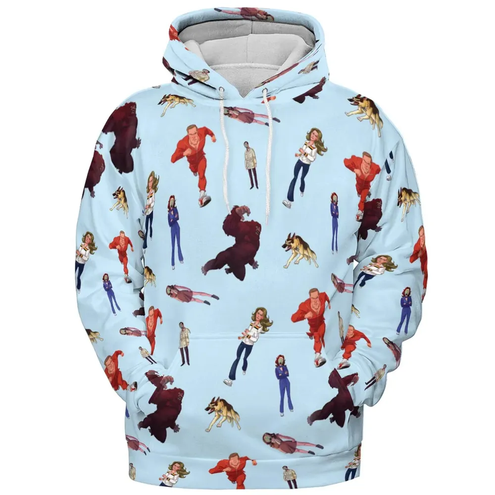 The Six Million Dollar Man and the Bionic Woman All-over Print Hoodie - 2