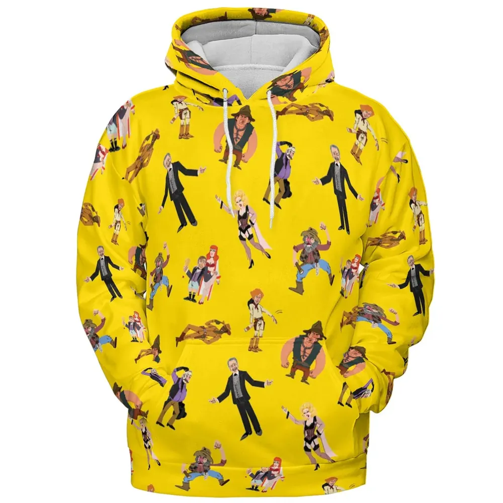 Blazing Saddles Characters All-over Print Hoodie - 2