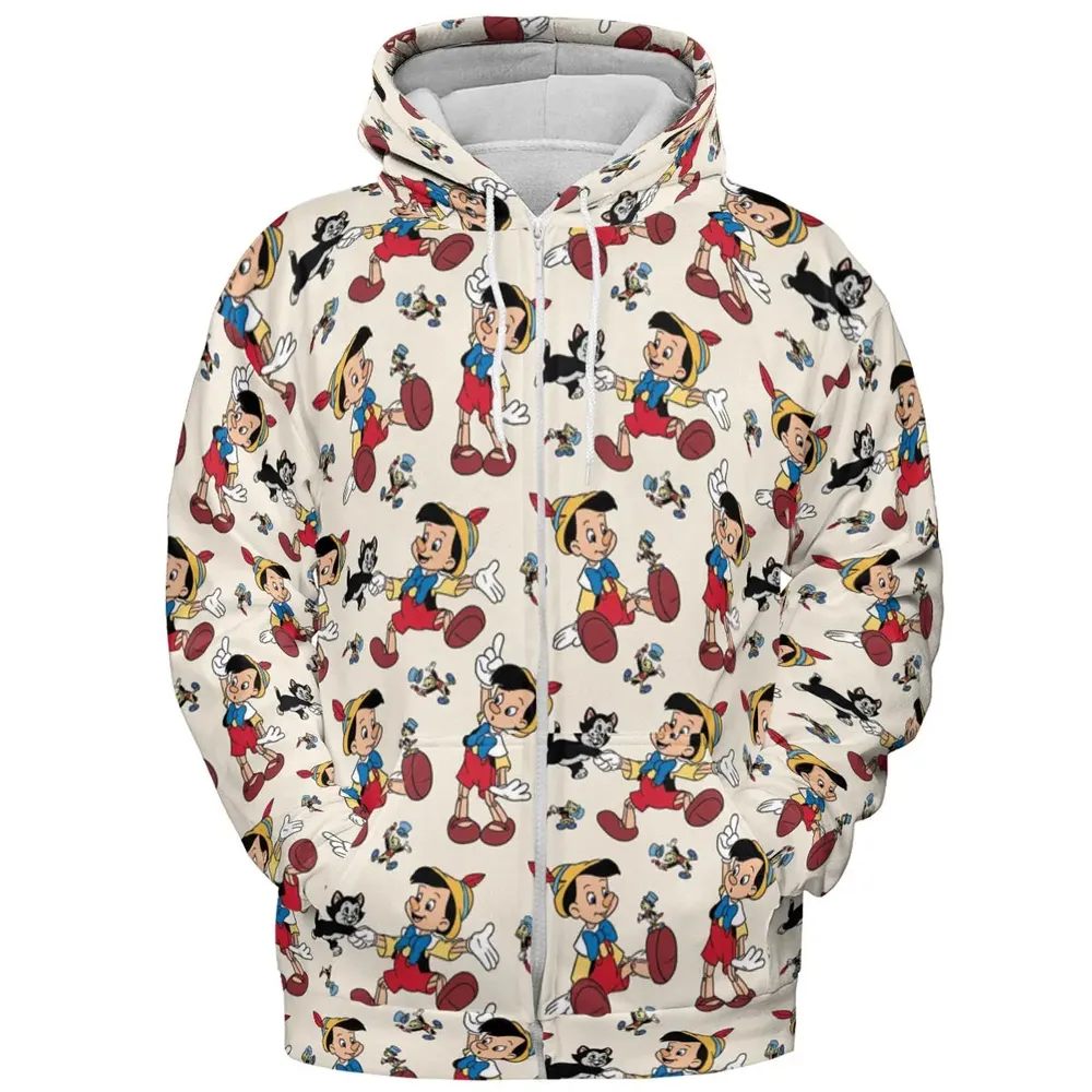 Whimsy Wear Pinocchio All-over Print Hoodie - 3