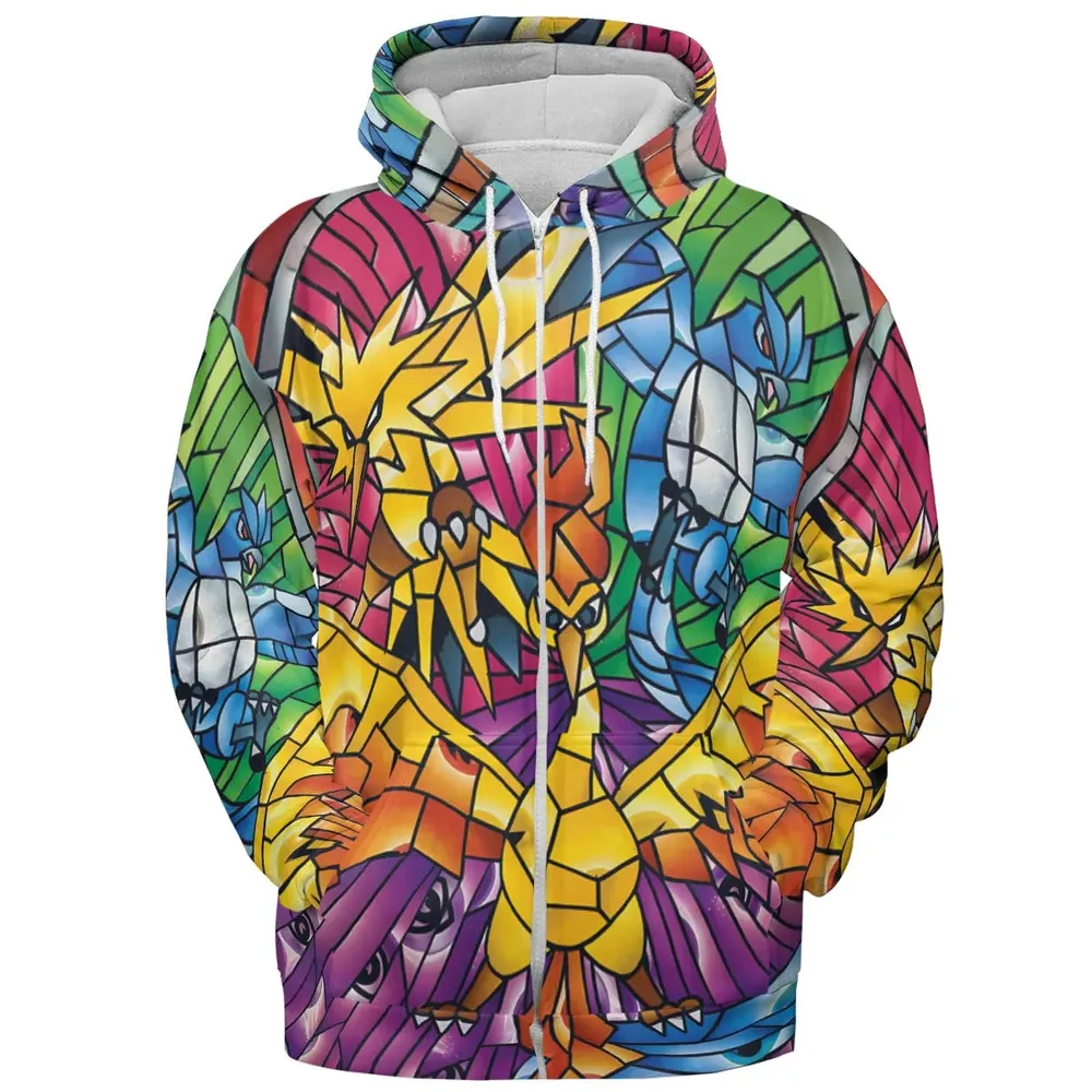 Legendary Birds Pokemon All-over Print Hoodie - 3
