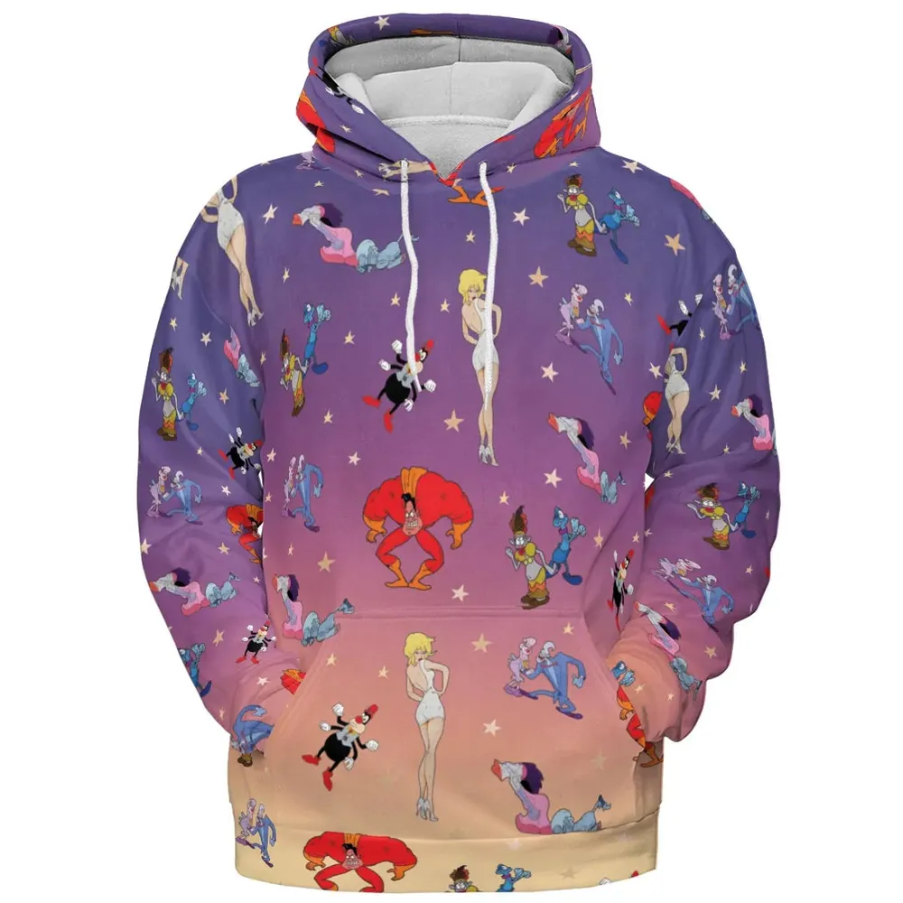 Cool World Cartoon Characters All-over Print Hoodie - 2