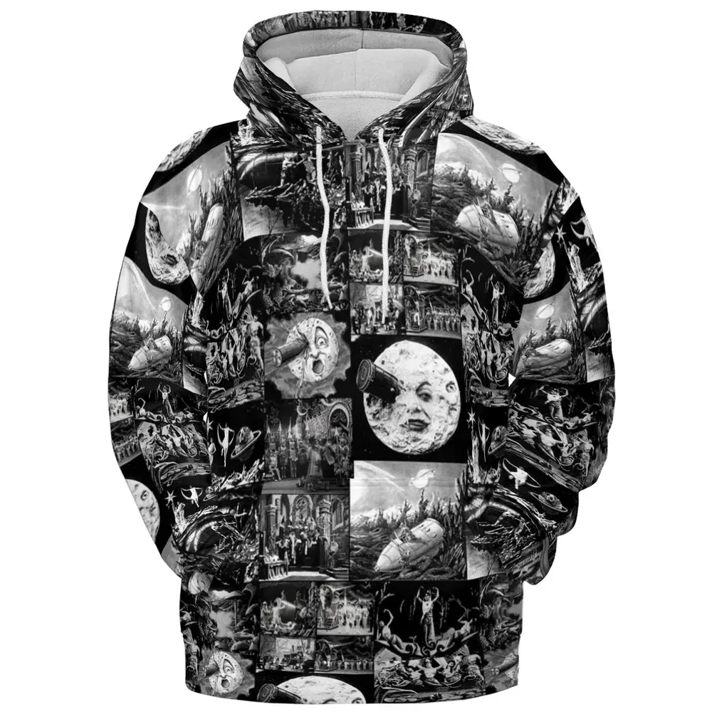 Le Voyage Dans La Lune 1902 All-over Print Hoodie - 2