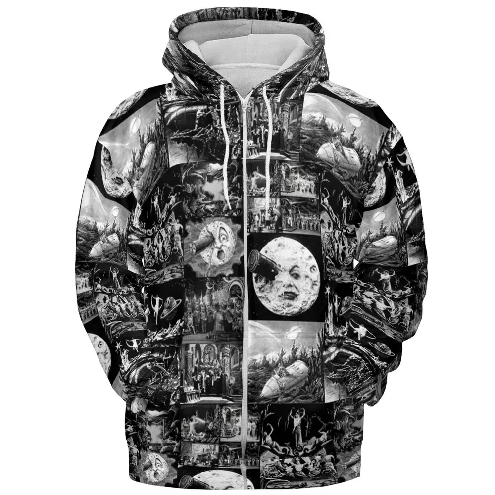 Le Voyage Dans La Lune 1902 All-over Print Hoodie - 3