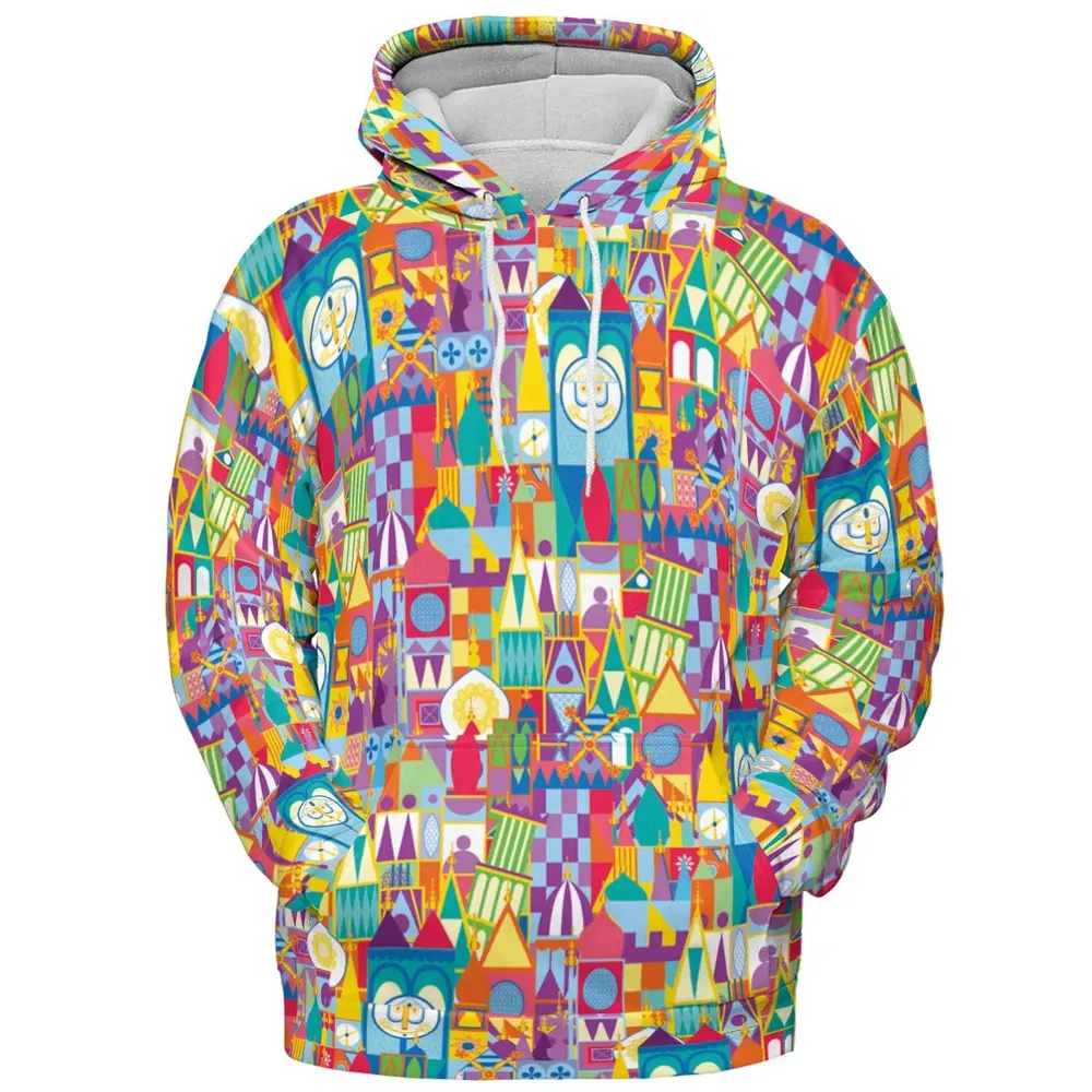 It's a Small World All-over Print Hoodie - 2