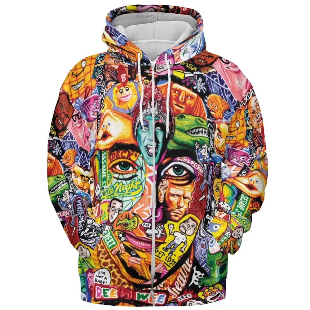Scavenger Hunt Pee Wee Herman All-over Print Hoodie - 3
