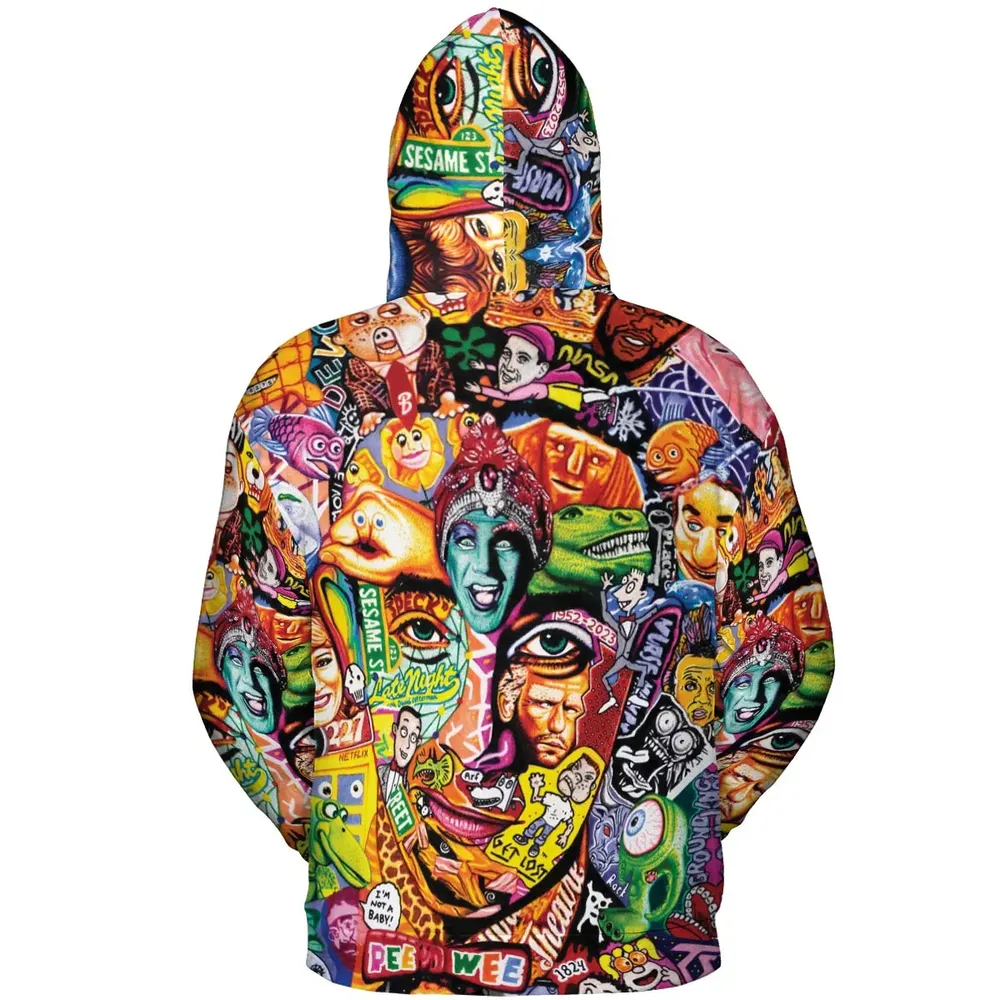 Scavenger Hunt Pee Wee Herman All-over Print Hoodie - 4