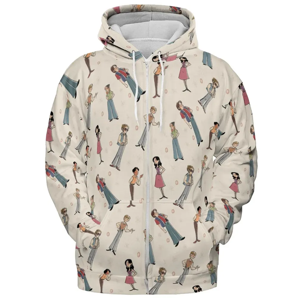 Seventies Vibes That '70s Show All-over Print Hoodie - 3