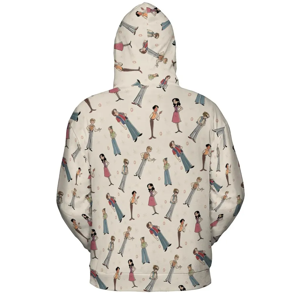 Seventies Vibes That '70s Show All-over Print Hoodie - 4