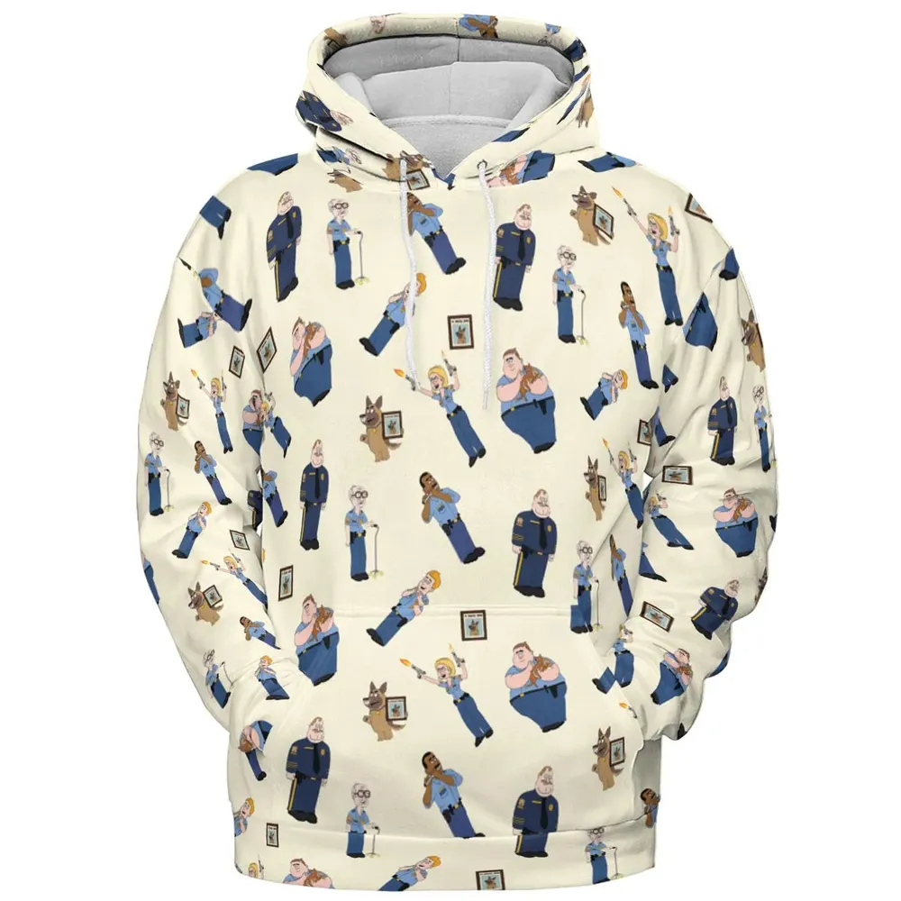 Cop Comedy Paradise Pd All-over Print Hoodie - 2