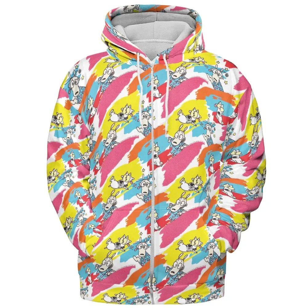 Rocko's Paint Brush All-over Print Hoodie - 3
