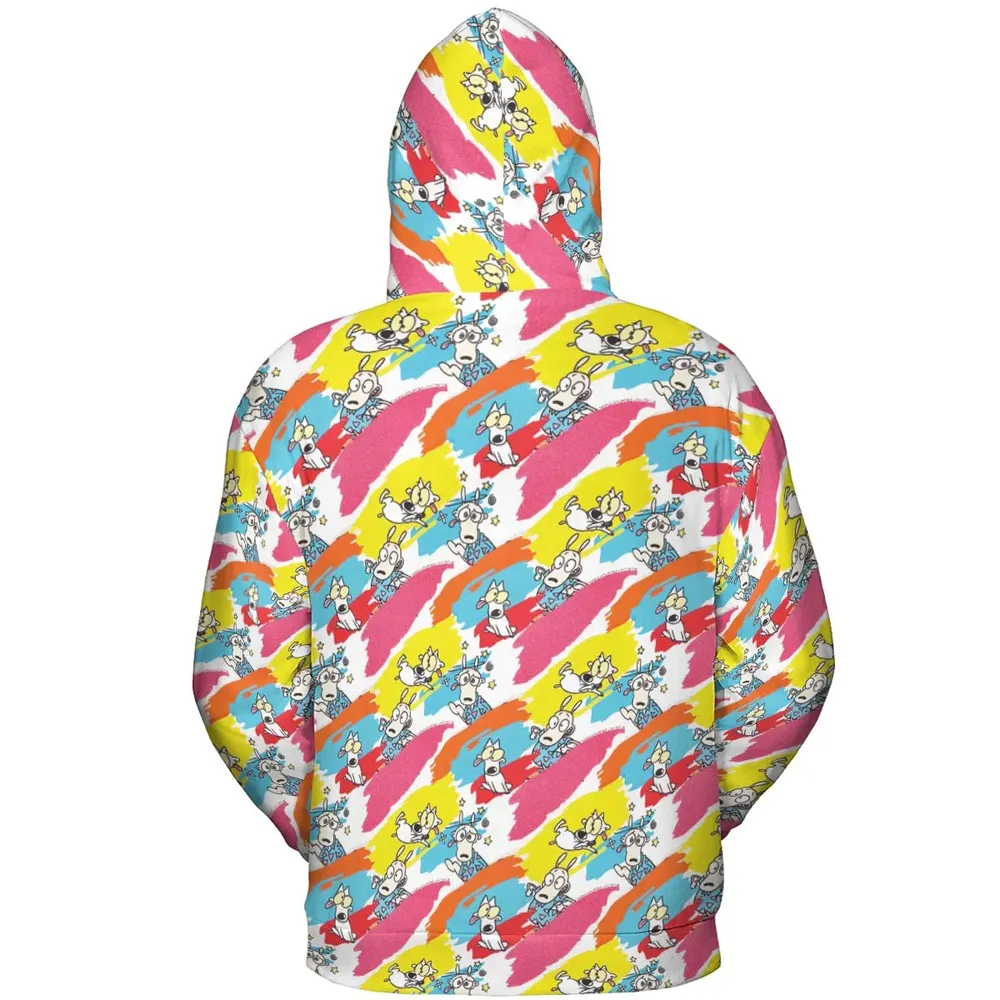 Rocko's Paint Brush All-over Print Hoodie - 4