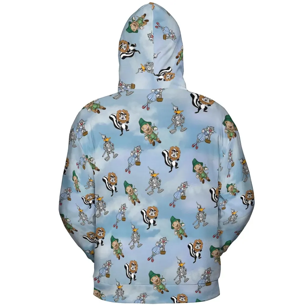 The Wizard Of Draws Looney Tunes All-over Print Hoodie - 4