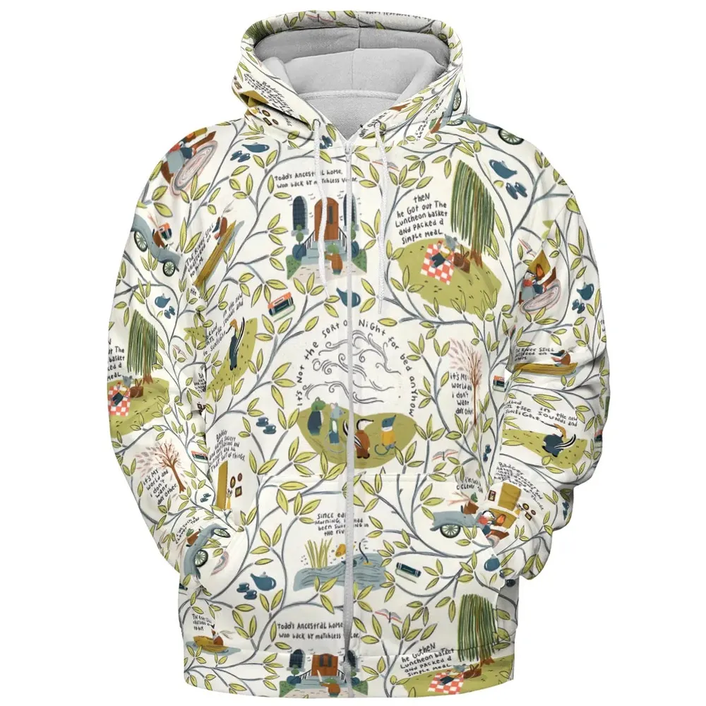 Mr Toad And Friends The Wind in the Willows All-over Print Hoodie - 3