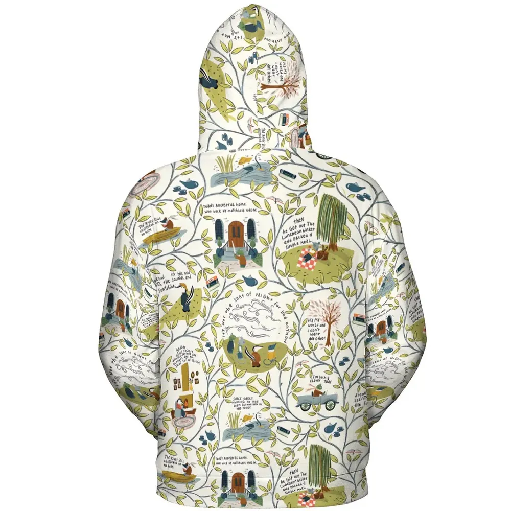 Mr Toad And Friends The Wind in the Willows All-over Print Hoodie - 4