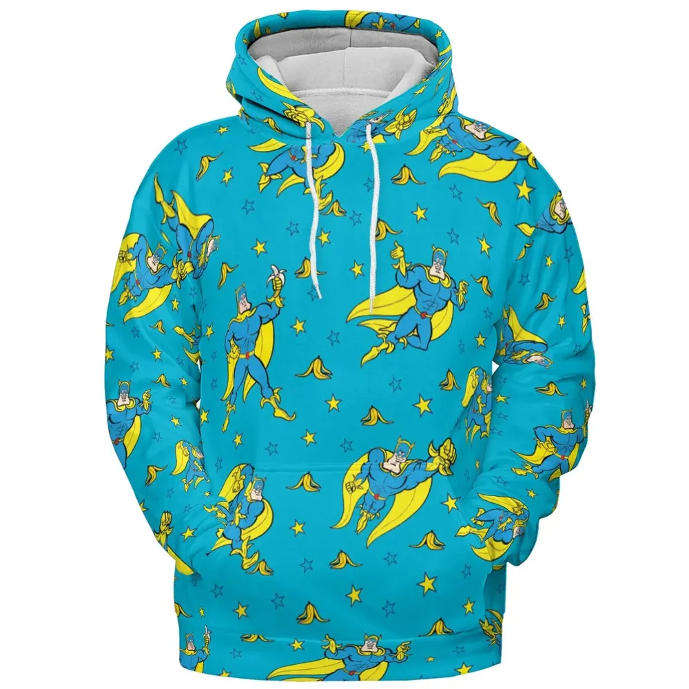 Banana and Bananaman All-over Print Hoodie - 2