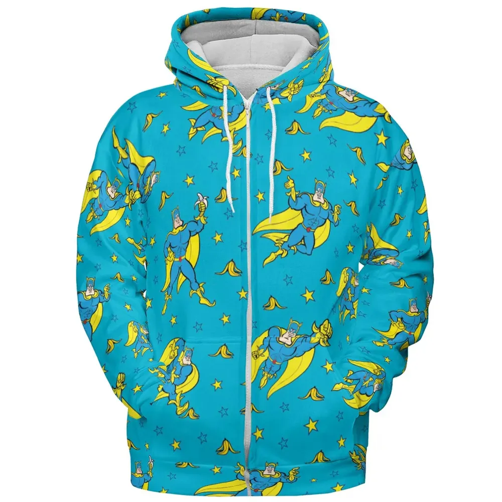 Banana and Bananaman All-over Print Hoodie - 3