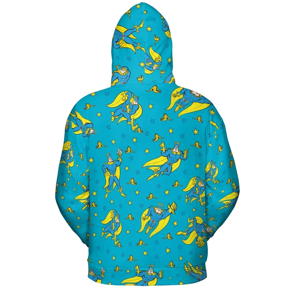 Banana and Bananaman All-over Print Hoodie - 4