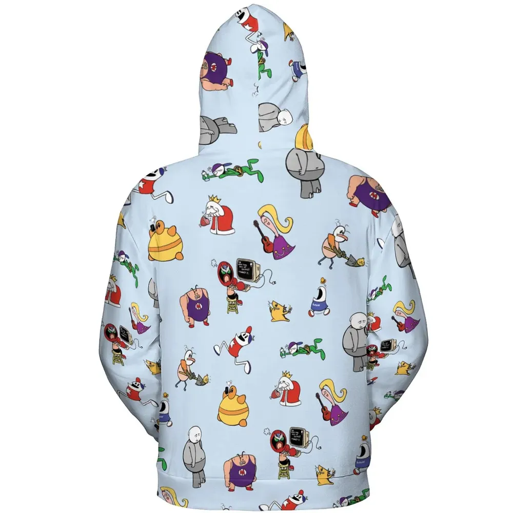 Retro Webtoon Homestar All-over Print Hoodie - 4