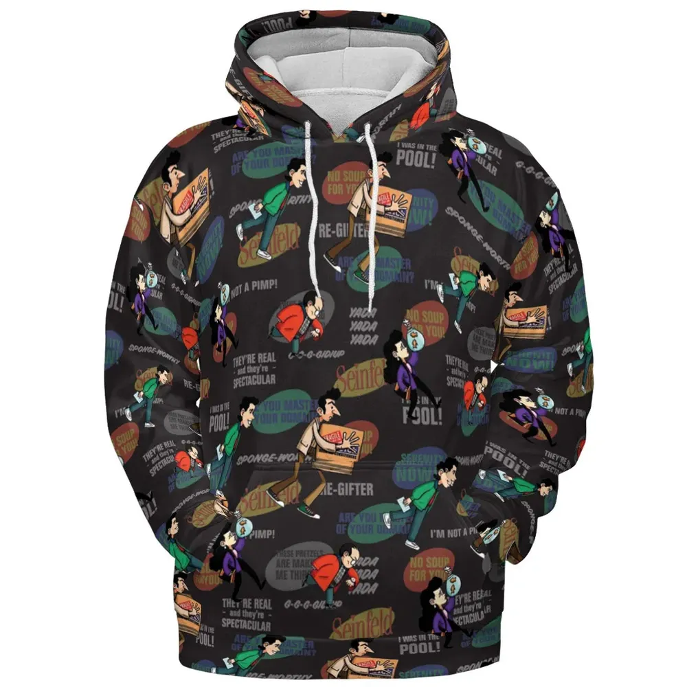 Retro Laughs Seinfeld All-over Print Hoodie - 2