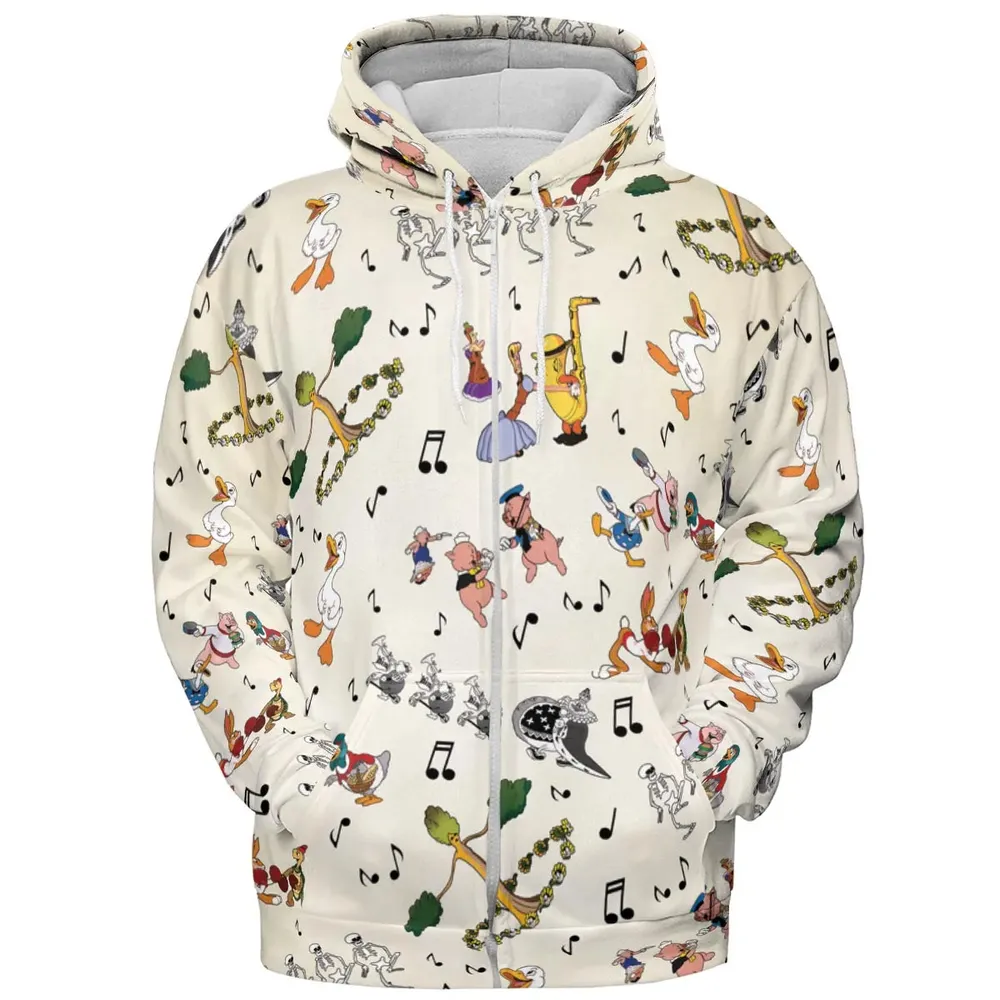 The Silly Symphony Characters All-over Print Hoodie - 3