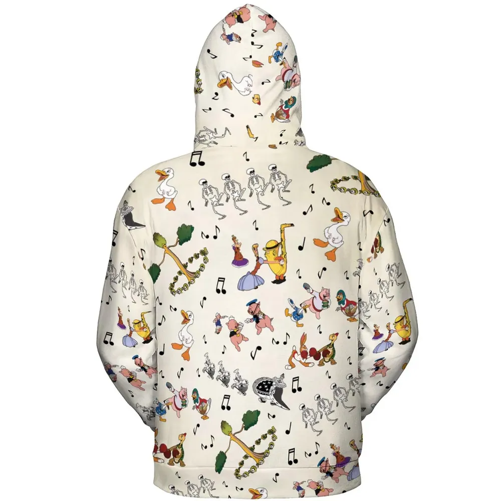 The Silly Symphony Characters All-over Print Hoodie - 4