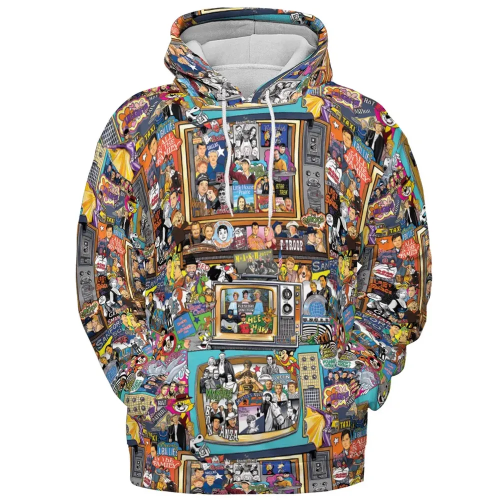 Timeless Memories of TV All-over Print Hoodie - 2