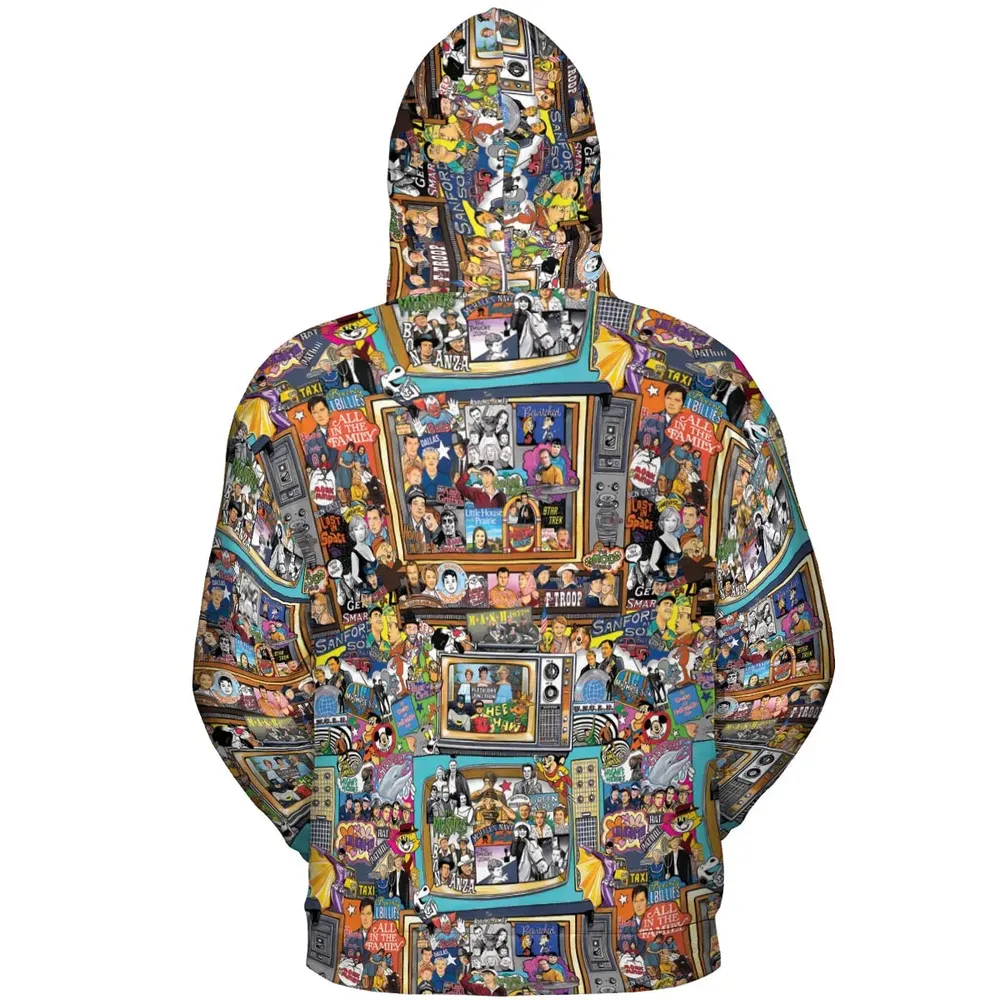 Timeless Memories of TV All-over Print Hoodie - 4