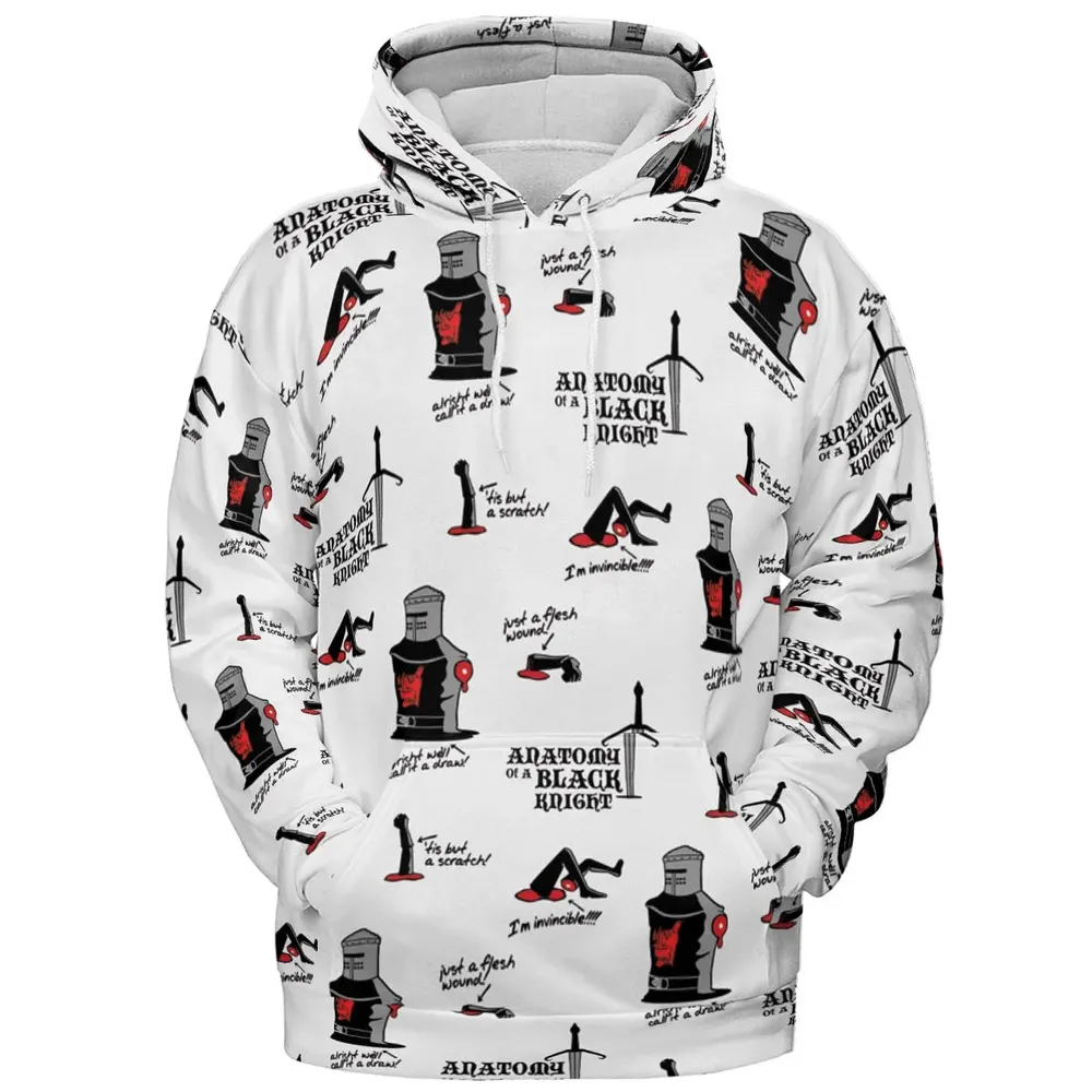 Tis but a scratch Black Knight Monty Python And The Holy Grail All-over Print Hoodie - 2